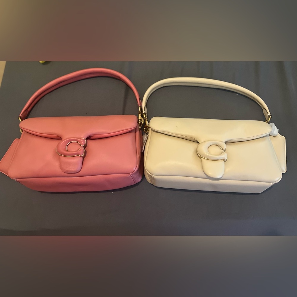 Coach Pillow Tabby 26 Cream and Pink